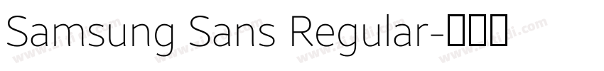 Samsung Sans Regular字体转换